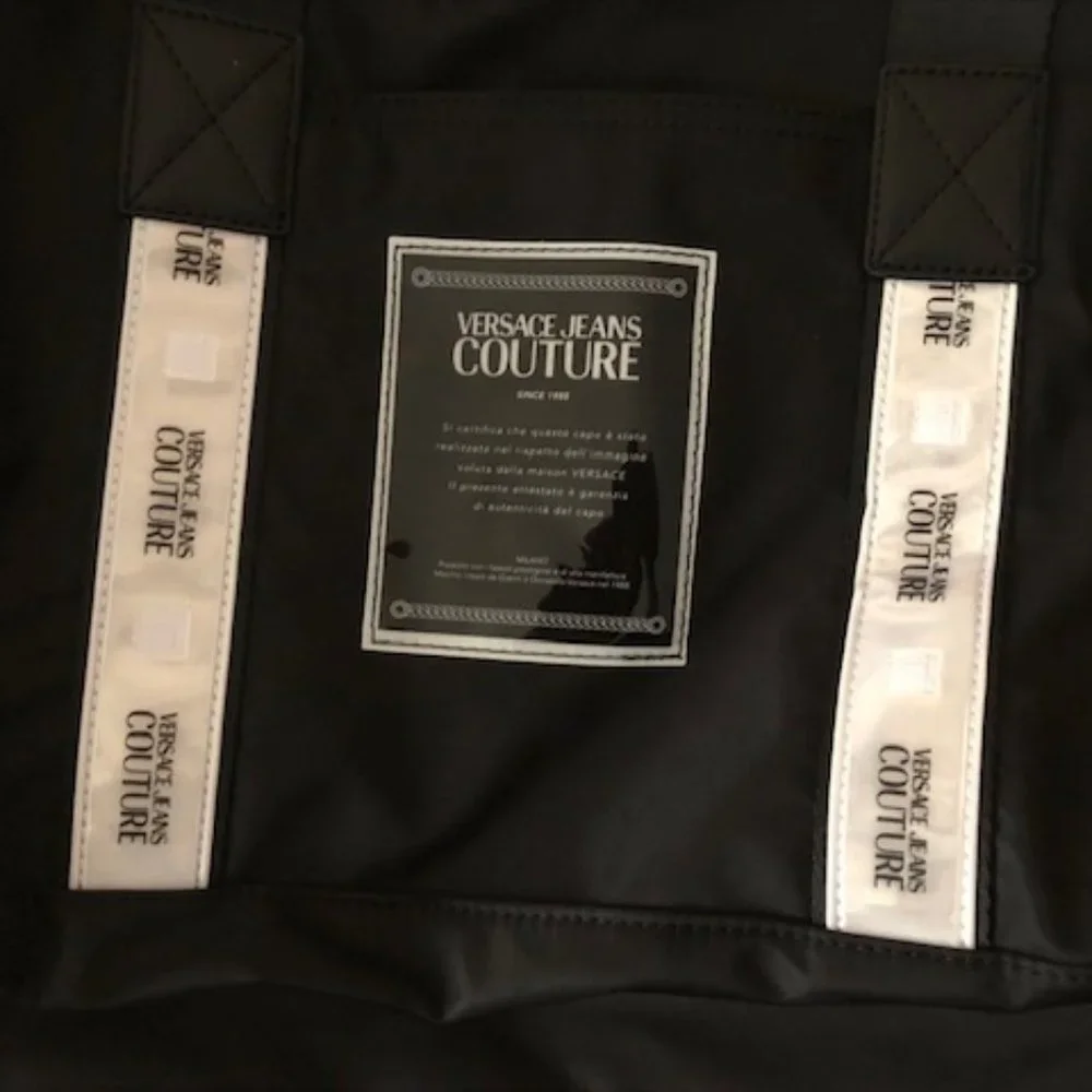 VERSACE Jeans Couture Travel Duffel Bag. Black. Tote. Travel. Bag. NWT. - Picture 7 of 9